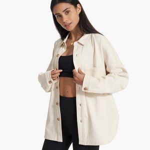 NWT Vuori Mackenzie Shirt Jacket, Natural